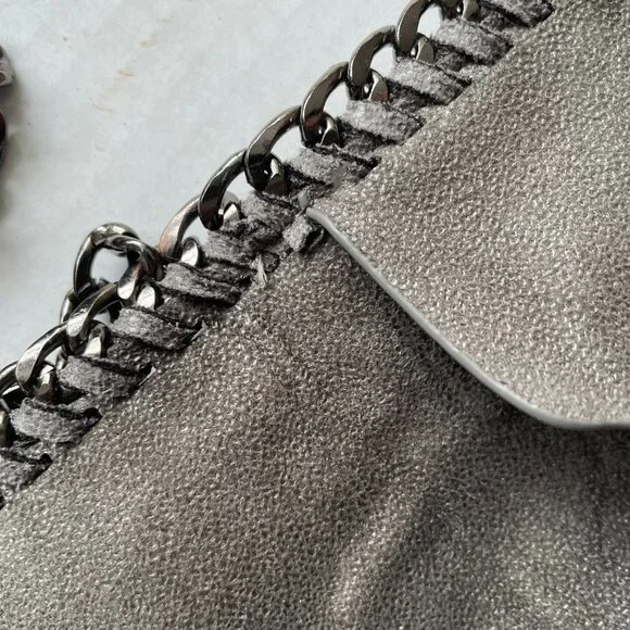 Grey vegan Stella McCartney Falabella style Pouch crossbody - Picture 5 of 10